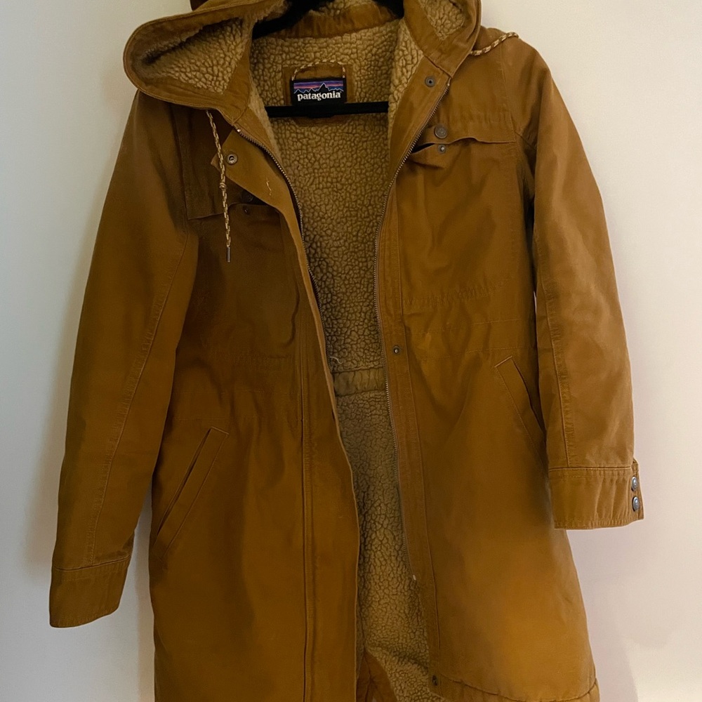 Patagonia Tan Hooded Jacket